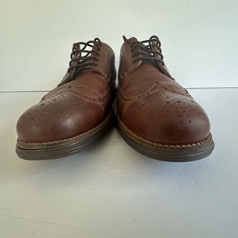 Cole Haan Mens Original Grand Wingtip Oxford Brown Shoes C27845 Sz 12 M‎